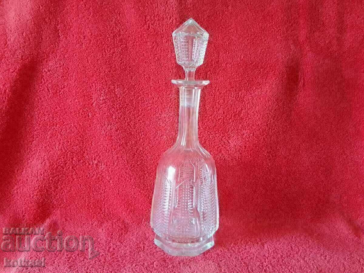 Old glass Crystal Carafe 32 cm. Old glass Crystal Carafe 32 cm.
