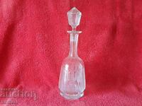 Old glass Crystal Carafe 32 cm.