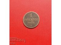 Γερμανία-Σαξονία-1 pfennig 1856 F-Δρέσδη