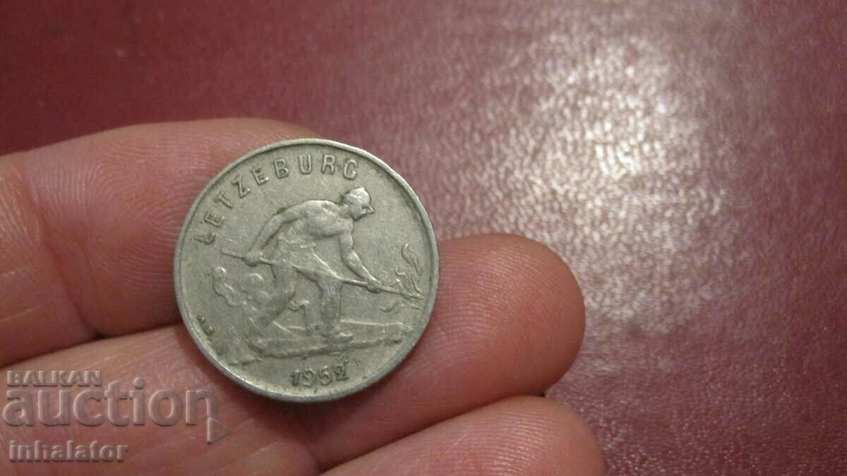 1952 год 1 франк Люксембург