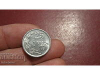 1970 25 centimes Luxembourg - Aluminum