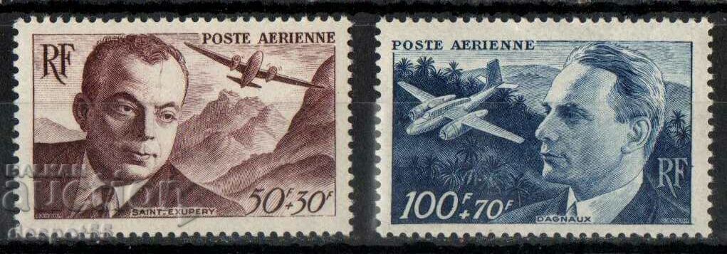 1948. Γαλλία. Αέρας ταχυδρομείο - γραμματόσημα φιλανθρωπίας.