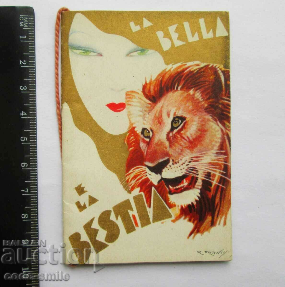 Broșură publicitară veche italiană și calendar 1931 - 7 Broșură publicitară veche italiană și calendar 1931 - 7