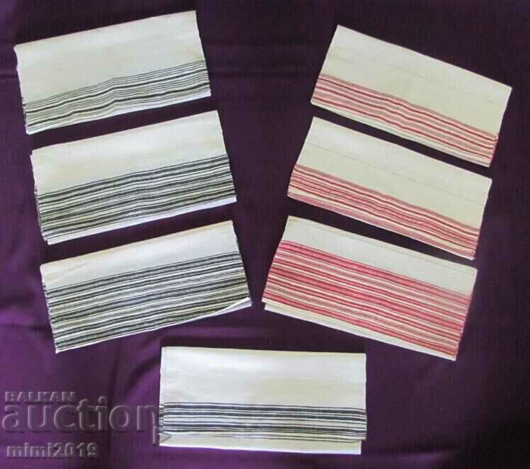 19th century Cotton Kennar Towels, Napkins 7 pcs. with price 60.00 BGN | € 30.68 19th century Cotton Kennar Towels, Napkins 7 pcs. with price 60.00 BGN | € 30.68