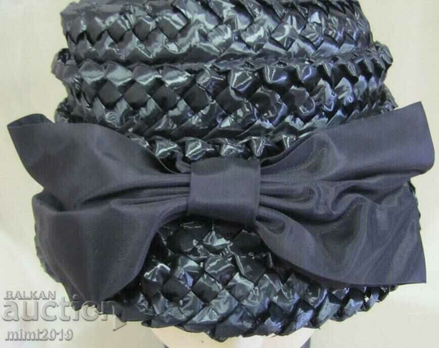 Auction  30's Antique Ladies Hat Black