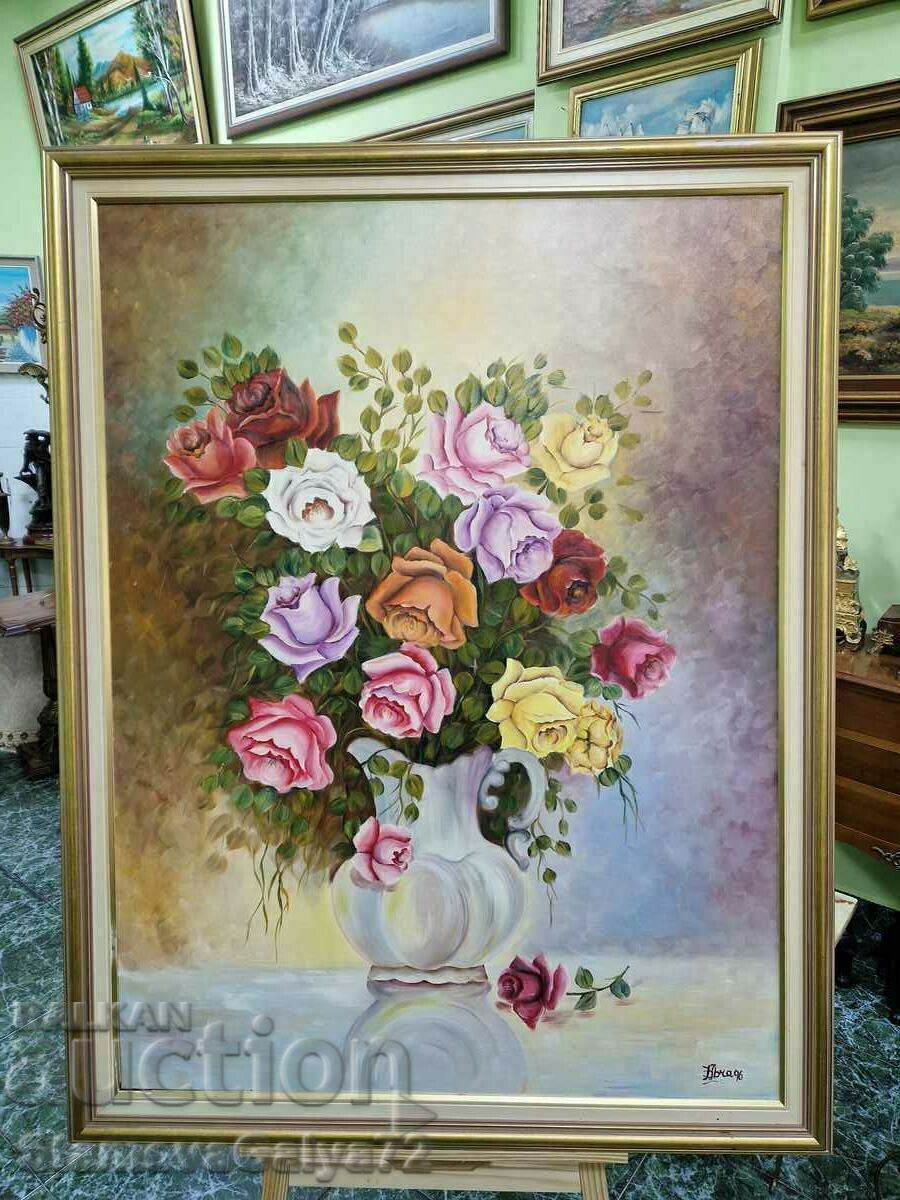Unique huge antique original oil painting Unique huge antique original oil painting