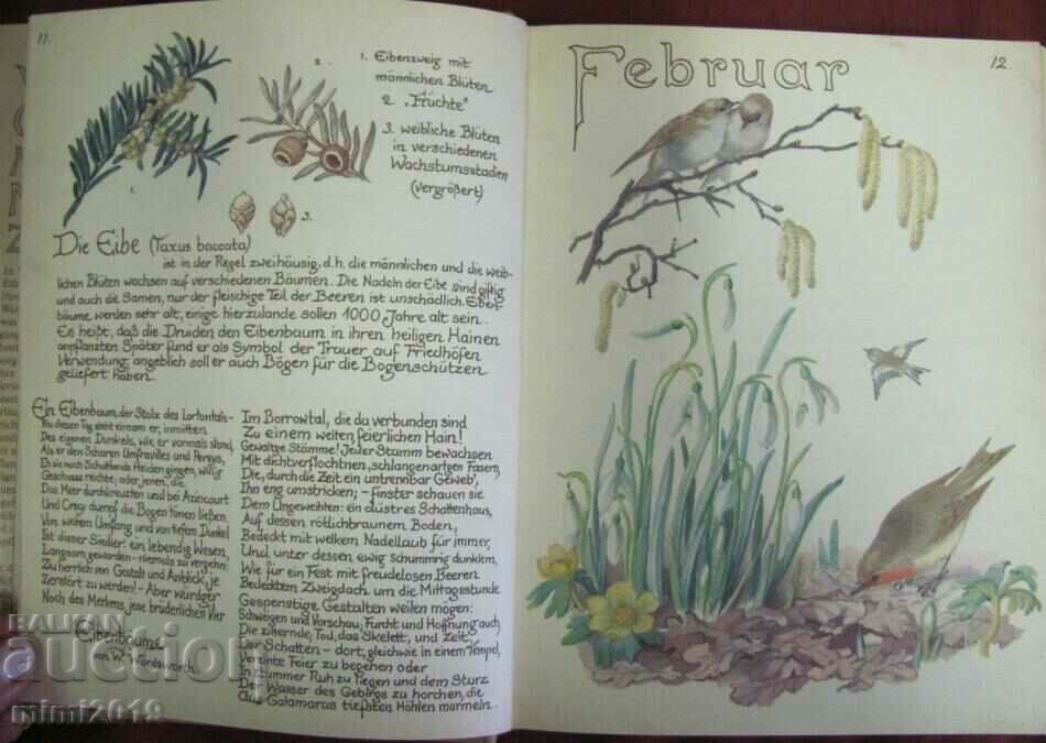 1977 Book Calendar - Flowers and Birds Germany - 5