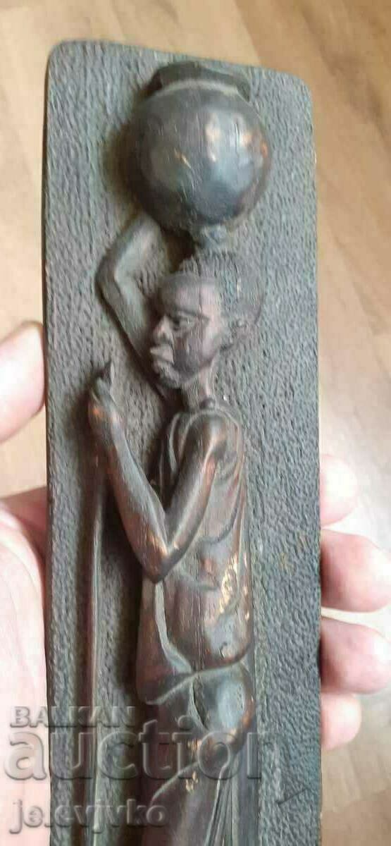 Дървено африканско пано за стена с цена € 17.90 | 35.01 лв.