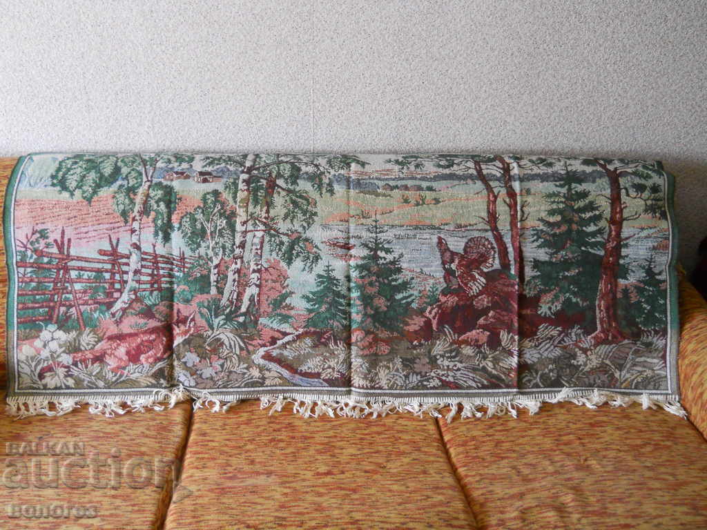old hungarian tapestry - machine embroidery
