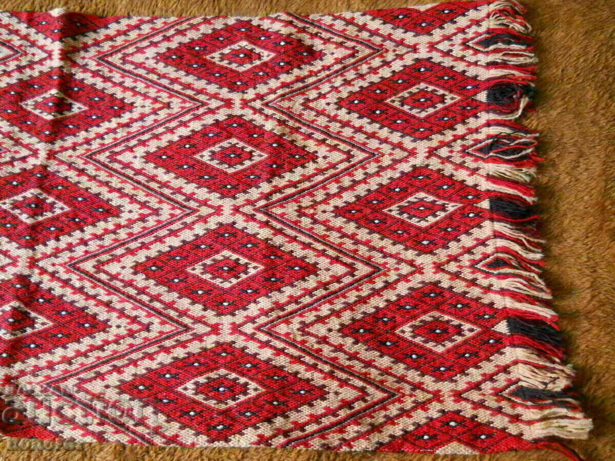 Old, hand-embroidered wall rug with price 65.00 BGN | € 33.23 Old, hand-embroidered wall rug with price 65.00 BGN | € 33.23