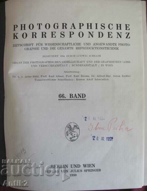 1930 Carte despre fotografie Foto-Album Germania