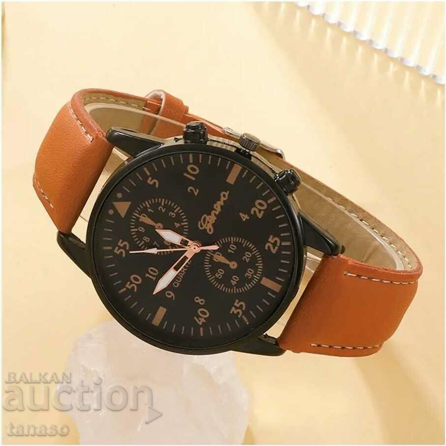 Ανδρικό ρολόι με 3 τεμ. σετ βραχιόλια με τιμή 50.00 BGN | € 25.56 Ανδρικό ρολόι με 3 τεμ. σετ βραχιόλια με τιμή 50.00 BGN | € 25.56