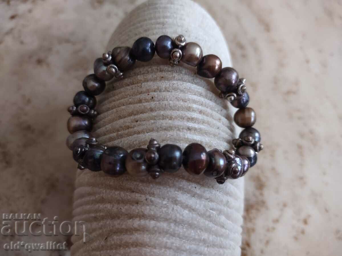 Delivery of Bracelet, Natural pearls - brown bronze and gray shades Delivery of Bracelet, Natural pearls - brown bronze and gray shades