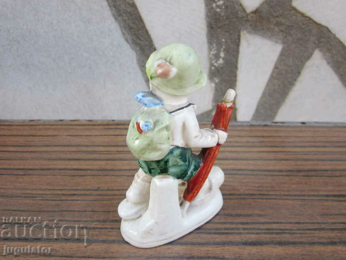 old porcelain figure statuette boy marked FOREIGN - 5 old porcelain figure statuette boy marked FOREIGN - 5