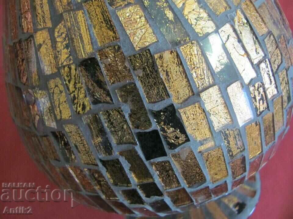 Delivery of 30s Art Deco Glass Vase Gilt Delivery of 30s Art Deco Glass Vase Gilt