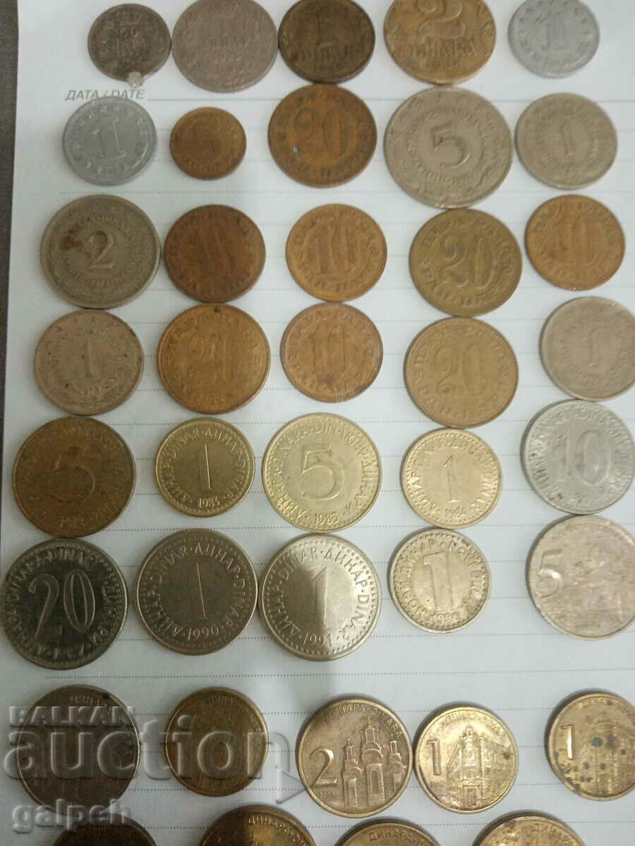 Auction COINS LOT YUGOSLAVIA/SERBIA - 39 pieces - BGN 5 Auction COINS LOT YUGOSLAVIA/SERBIA - 39 pieces - BGN 5
