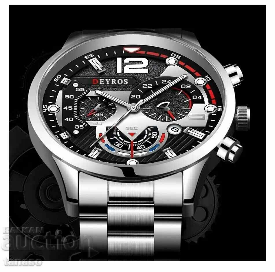 Auction  Men's quartz watch and stainless steel bracelet