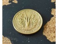 Монета > Френска Западна Африка > 5 франка, 1956