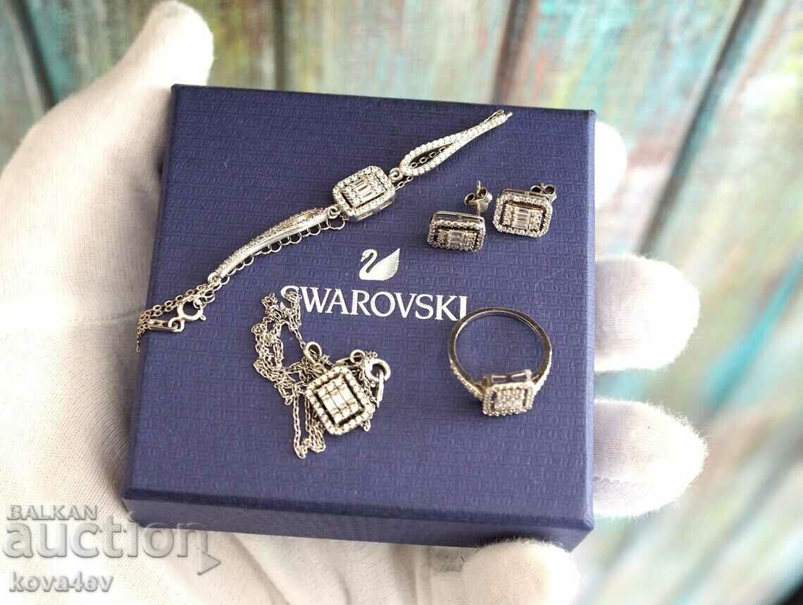 SWAROVSKI set new - necklace, earrings, ring and bracelet -
