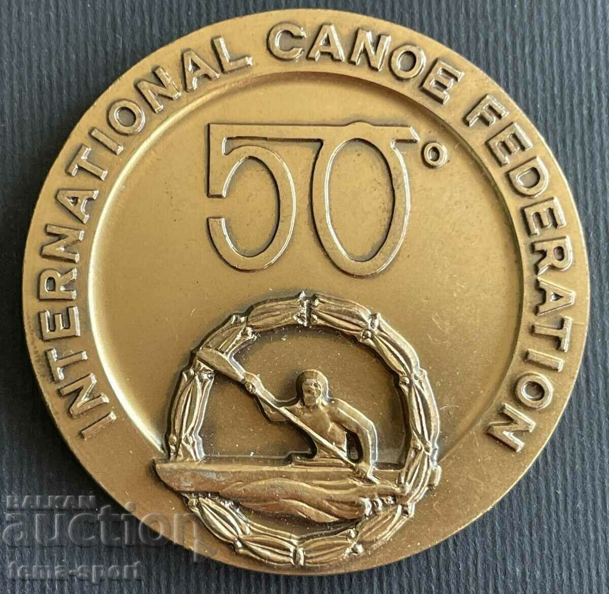32 Plaque 50 years. International Canoe Federation 1974