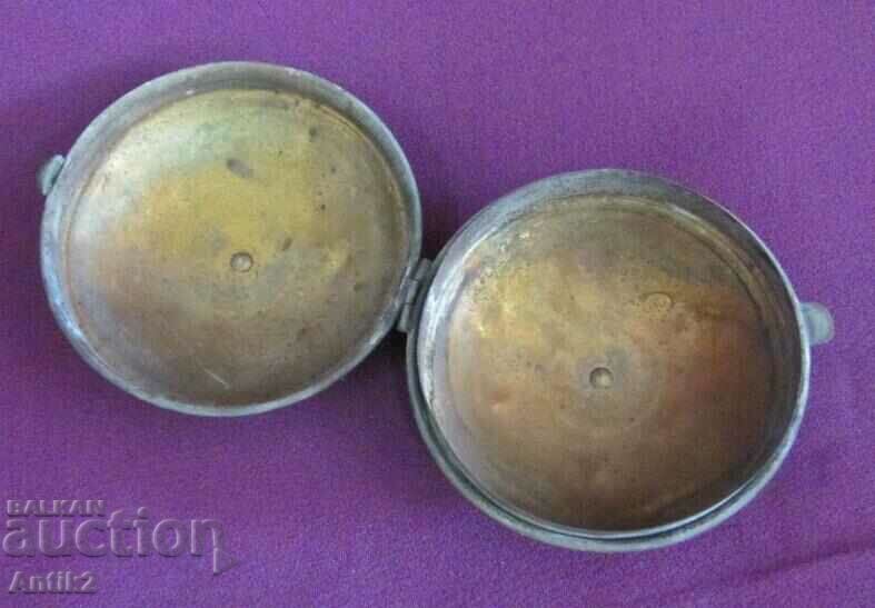 Auction 19th Century Large Bronze Pocket Watch Box Auction 19th Century Large Bronze Pocket Watch Box