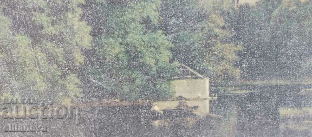 Auction  Picture L.L. Kamayaenev 1986 50; 40 cm river landscape