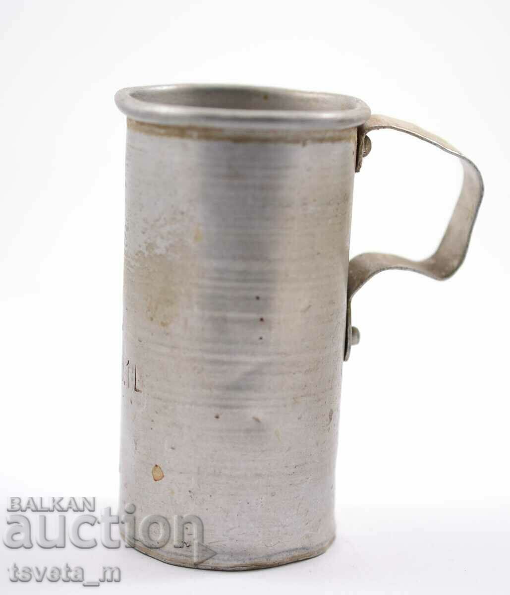 Old tavern measure - measuring cup 0.1 l. Al with price 4.00 BGN | € 2.05 Old tavern measure - measuring cup 0.1 l. Al with price 4.00 BGN | € 2.05