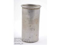 Old tavern measure - measuring cup 0.1 l. Al