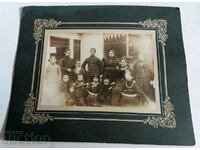 LATE 19TH CENTURY FAMILY LARGE OLD PHOTO CARDBOARD