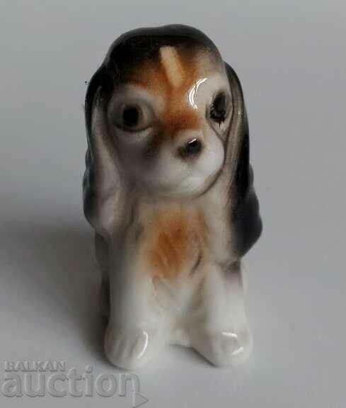 PORCELAIN FIGURE STATUETTE PUPPY WITHOUT REMARKS HEALTHY
