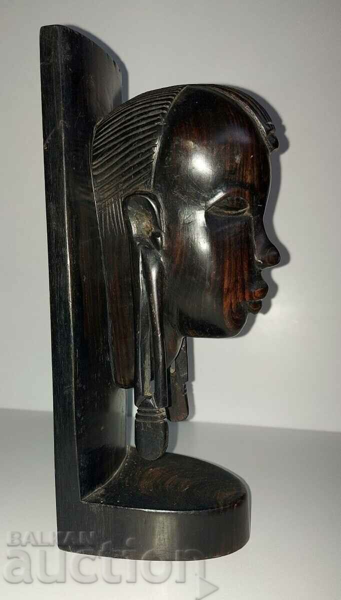 AFRICAN STATUETTE FIGURE PERFECT BUST TOTEM WOODEN