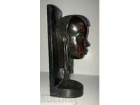 AFRICAN STATUETTE FIGURE PERFECT BUST TOTEM WOODEN