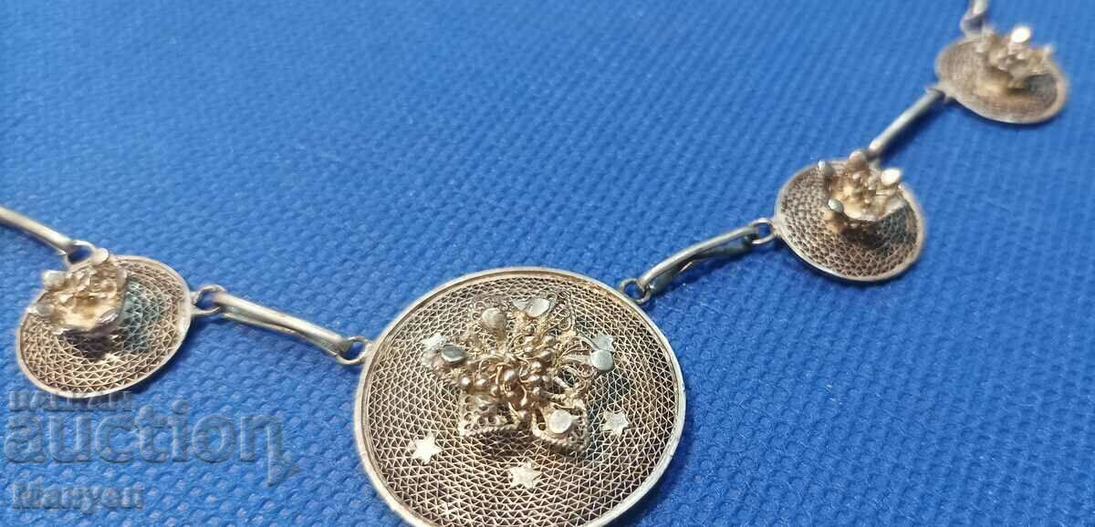 Auction  Old silver and beautiful bracelet - filigree.