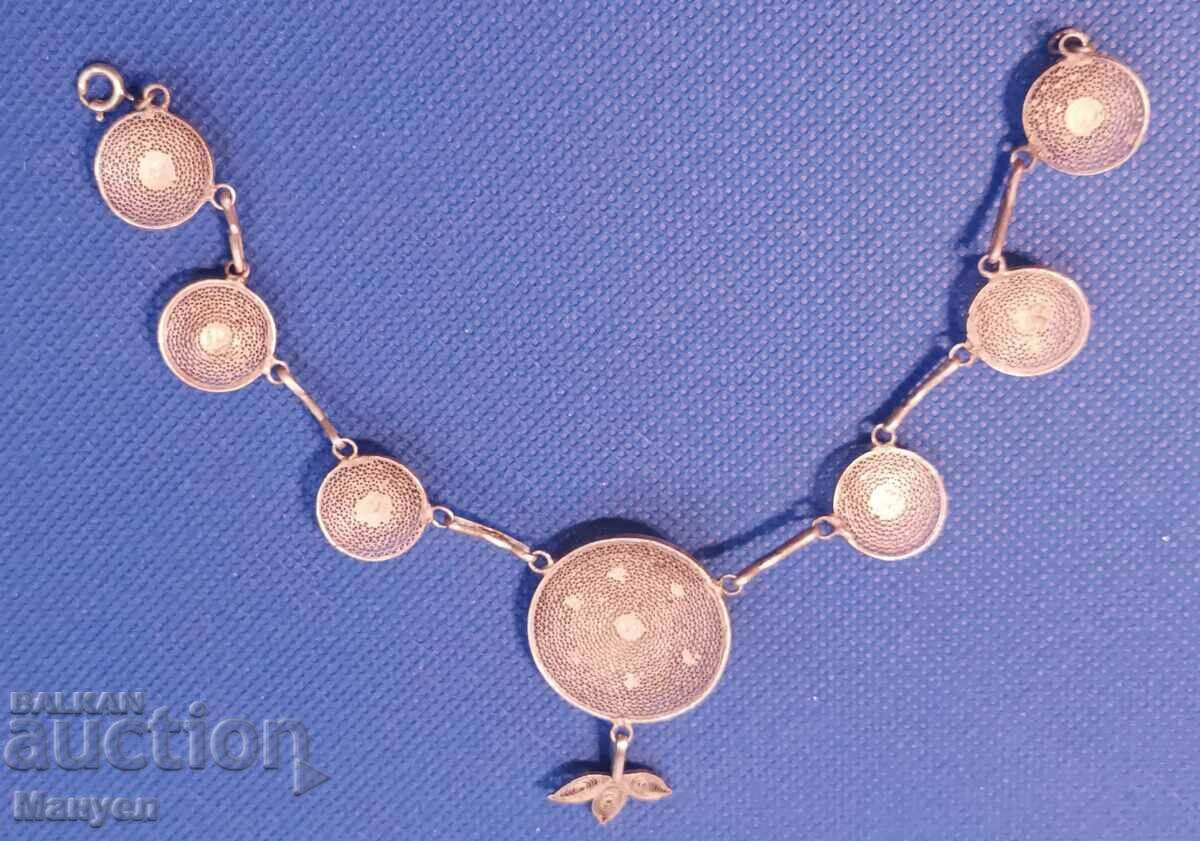 Old silver and beautiful bracelet - filigree. - 5