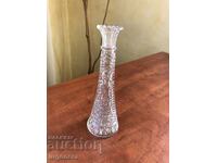 THICK-WALLED RELIEF GLASS VASE FROM SOCA