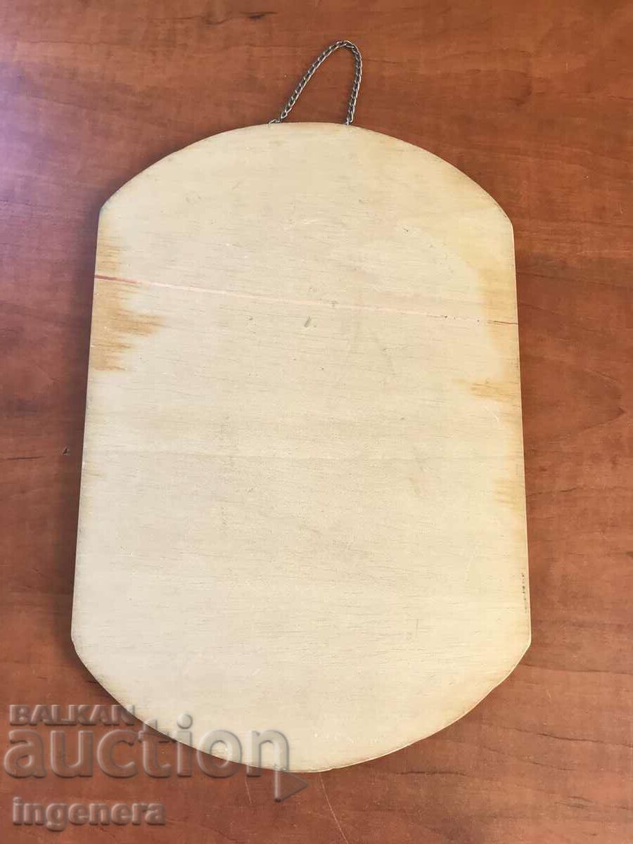 PANEL WOOD PYROGRAPH FOR WALL ROSES - 5