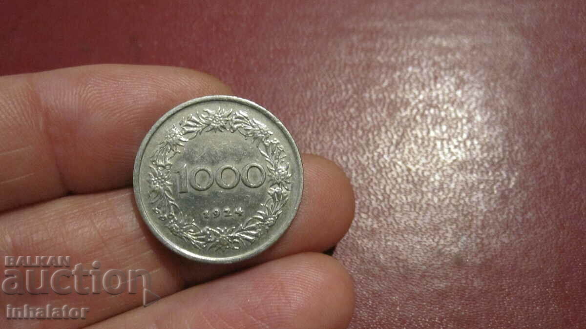 1924 anul 1000 de coroane AUSTRIA