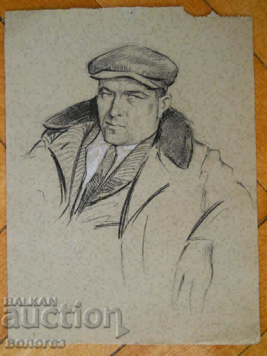 desen al artistului Asen Popov (1895 - 1976)