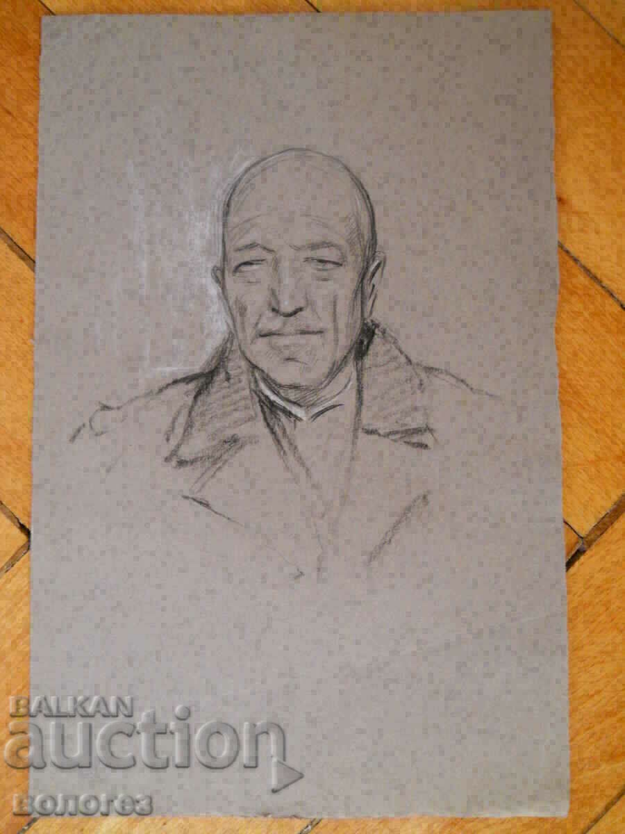 desen al artistului Asen Popov (1895 - 1976)