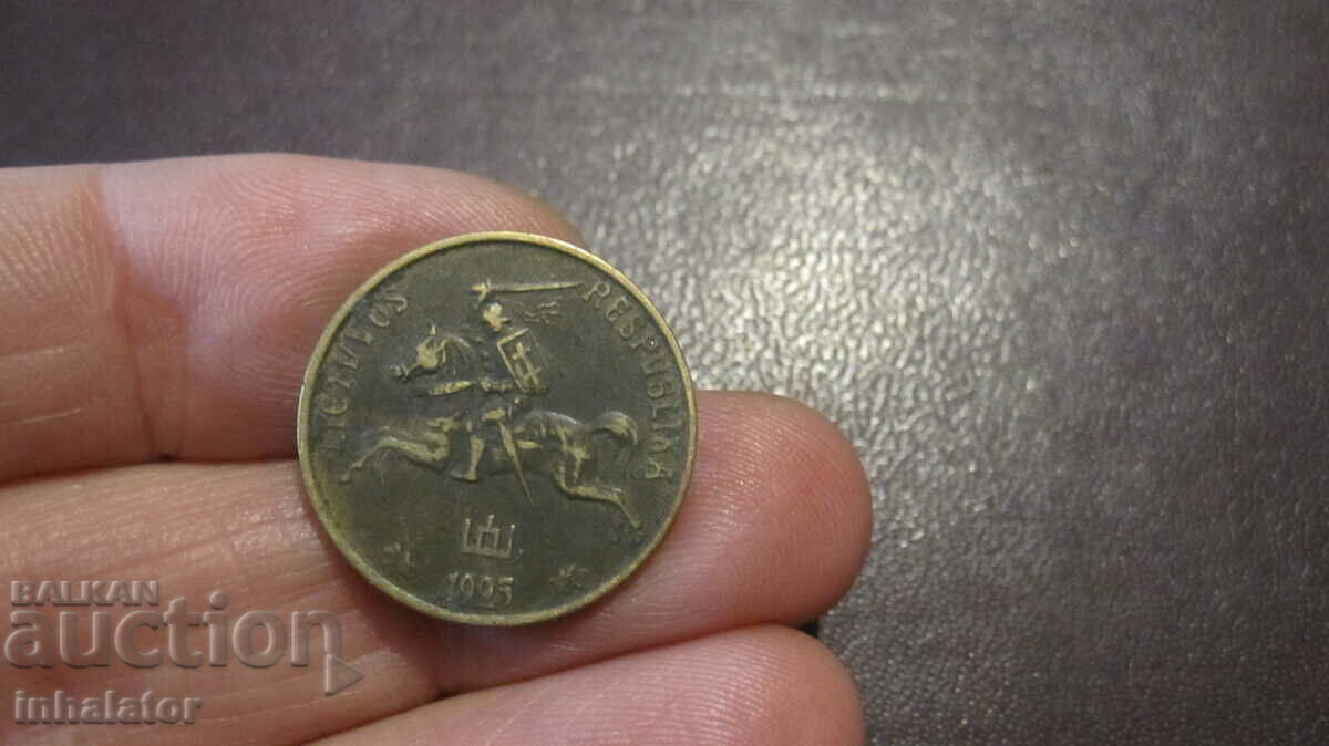 1925 год 10 центас Литва