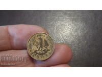 1937 year 1 centime Lithuania