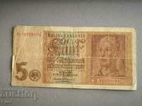 Банкнота - Трети райх - Германия - 5 марки | 1942г.