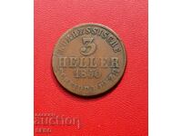 Germania-Hesse-Kassel-3 Heller 1850