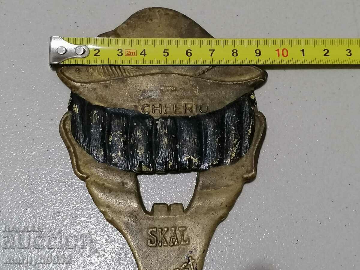 Bronze social beer opener 1960s - 6