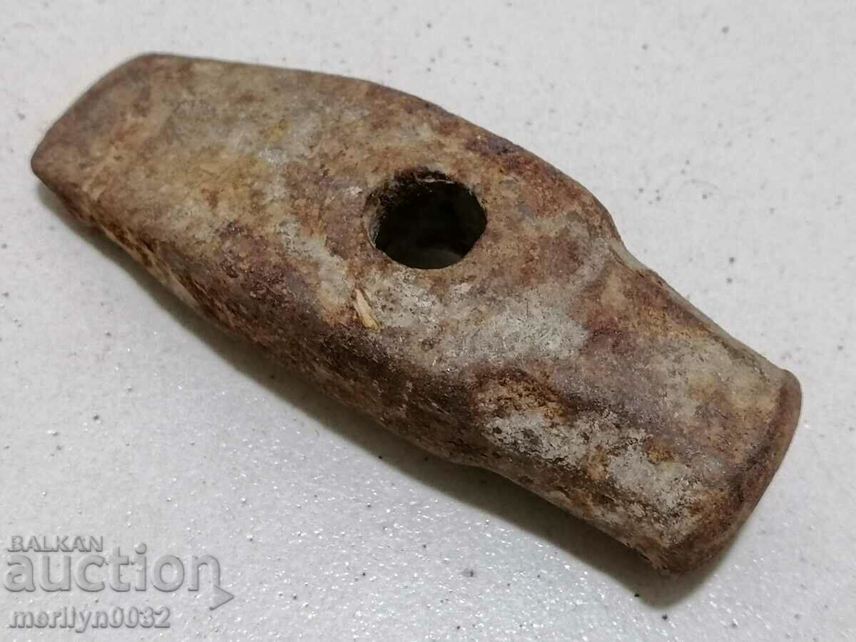Very old stone hammer over 100 years old, wrought iron with price 39.00 BGN | € 19.94 Very old stone hammer over 100 years old, wrought iron with price 39.00 BGN | € 19.94