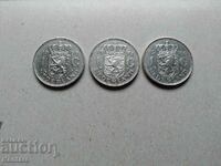 Монета -НИДЕРЛАНДИЯ -1 гулден- 3 бр.- 1968 ; 1972 ; 1980 г.