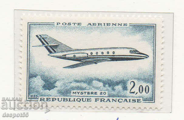1965. Franţa. Avionul „Mystere 20”.