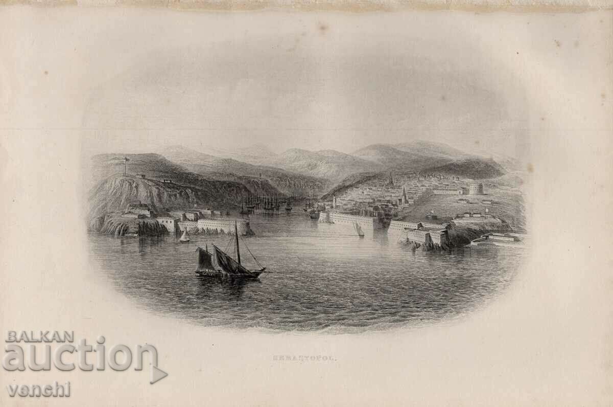 1850 - GRAVURA - SEVASTOPOL - CRIMEA - ORIGINAL