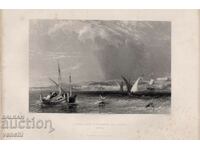 1836 - ENGRAVING - ALGIERS, CAPE BON - ORIGINAL