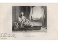 1830 - GRAVURA - Mândria Haremului - ORIGINAL